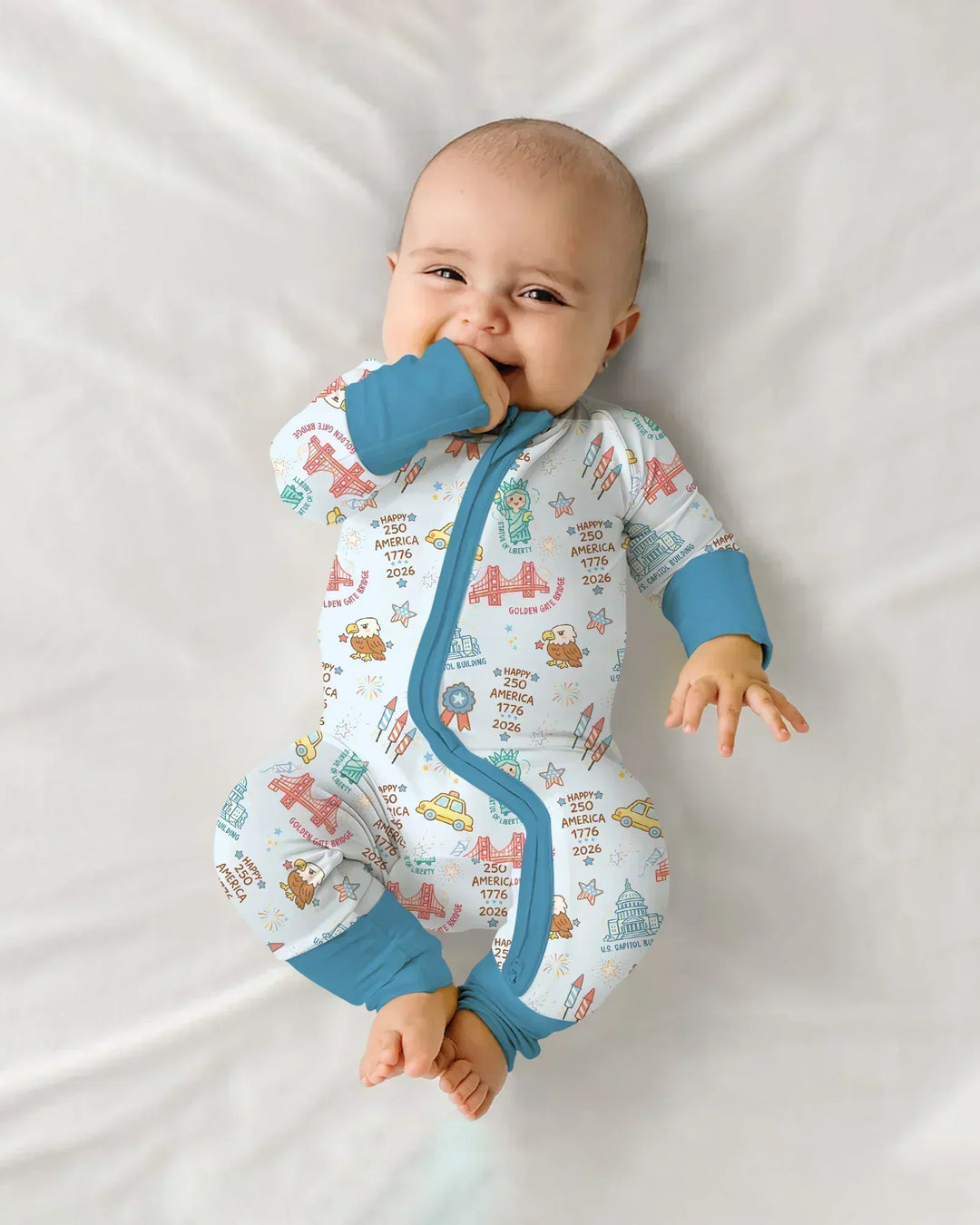 Gerippte Babykleidung mit individuellem Foto - Weich &amp; Skizzenhaft