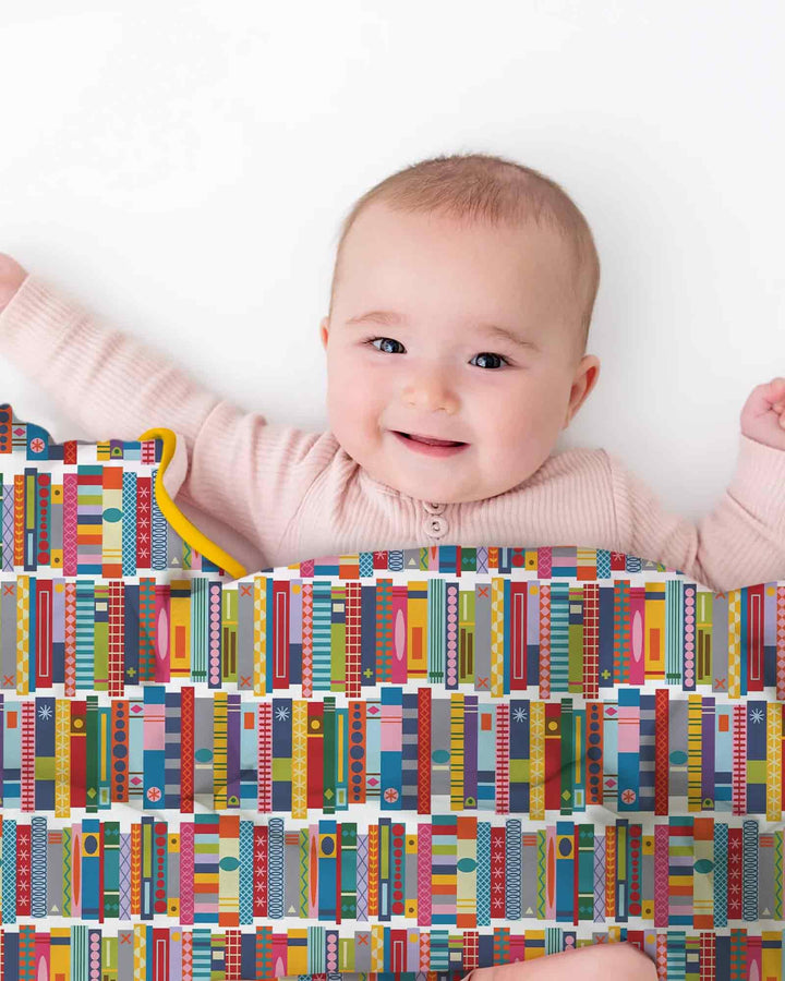 Rainbow Bookshelf Bamboo Blanket