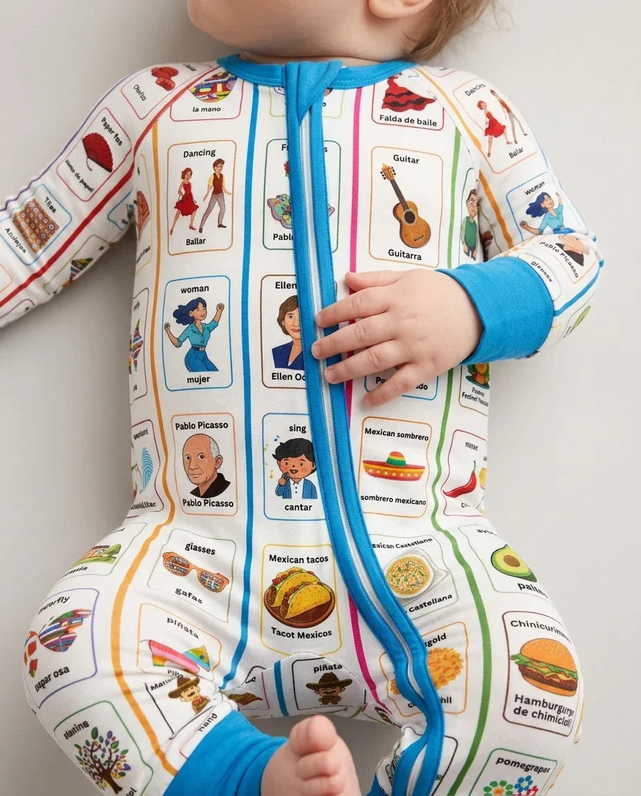 Gerippte Babykleidung mit individuellem Foto - Weich &amp; Skizzenhaft