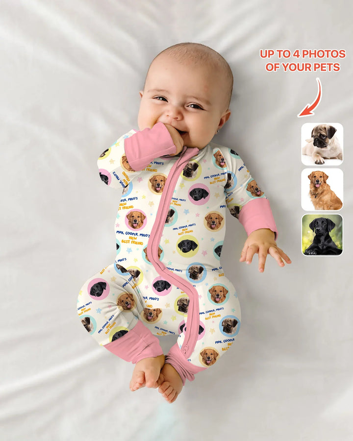 Gerippte Babykleidung mit individuellem Foto - Weich &amp; Skizzenhaft