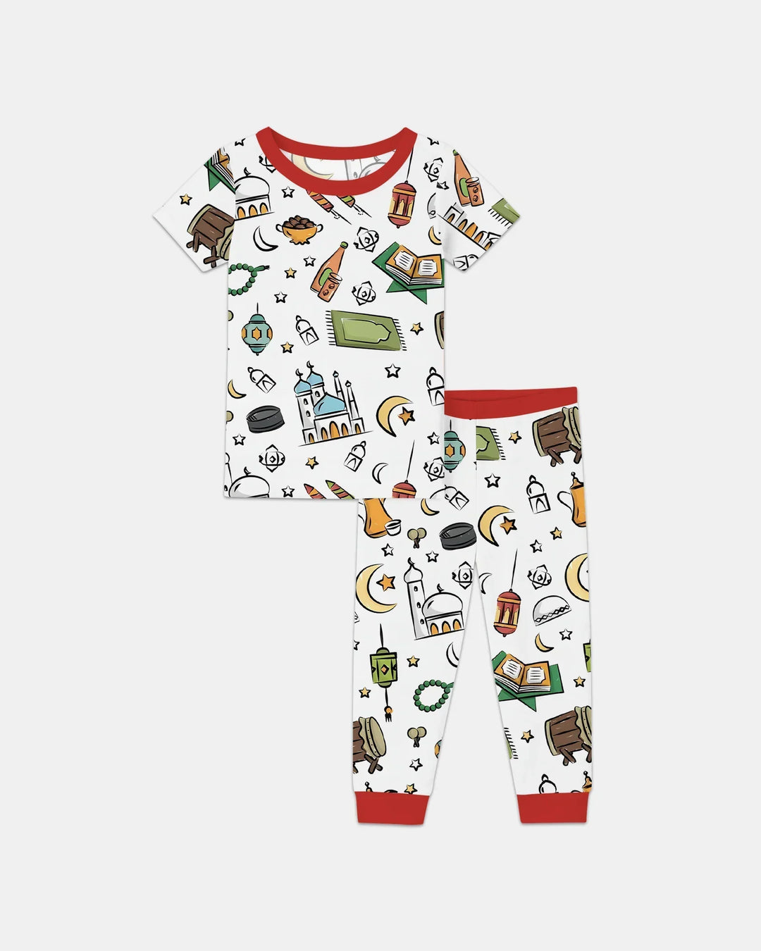 Ramadan Blessings Family Matching Bamboo Two Piece Short Sleeve Pajama Set