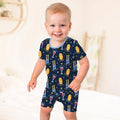 Shabbat Eve Bamboo Two Piece Short Sleeve Shorts Pajama Set