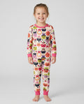 Cute Halloween Candy Apples Bamboo Two Piece Long Sleeve Pajama Set