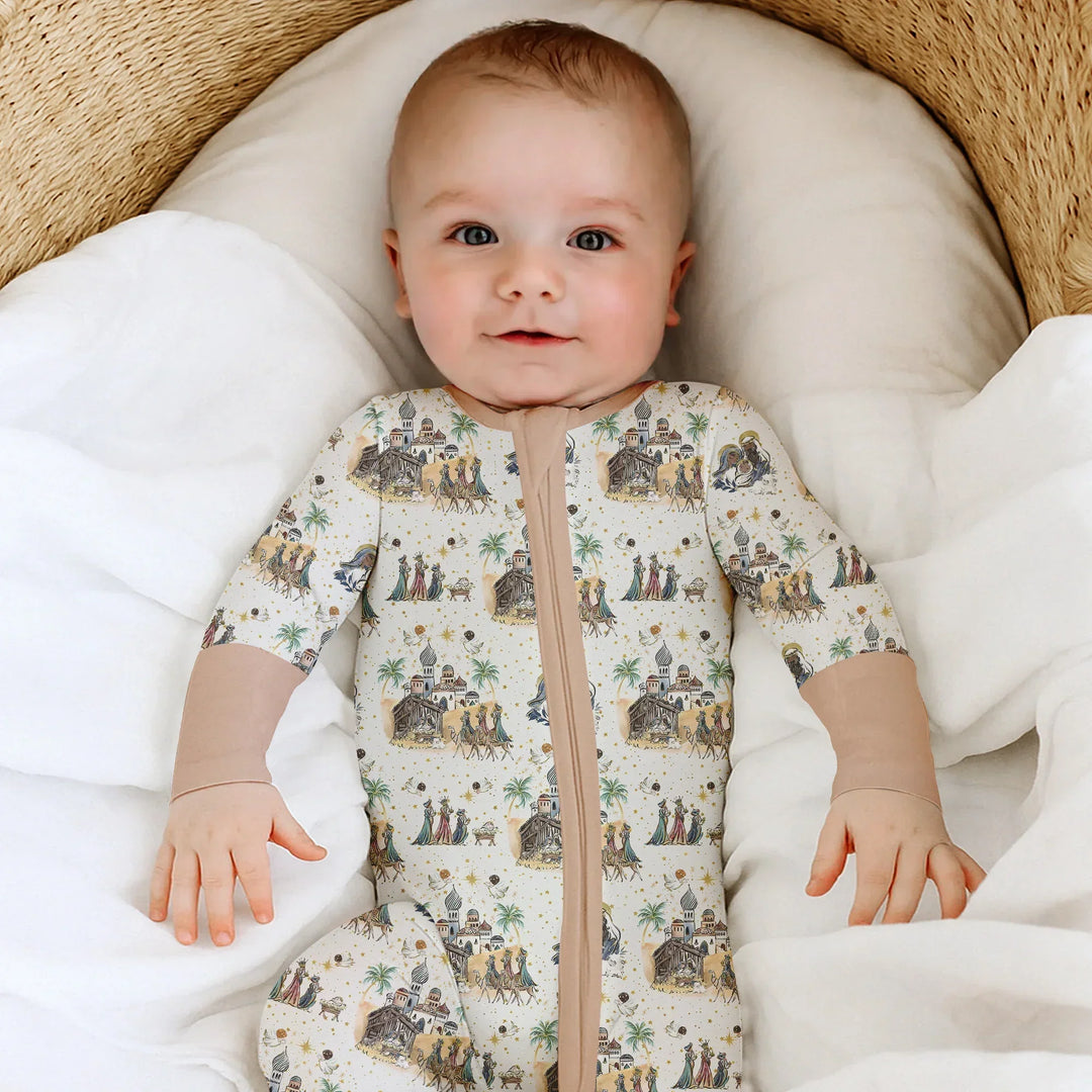 Gerippte Babykleidung mit individuellem Foto - Weich &amp; Skizzenhaft