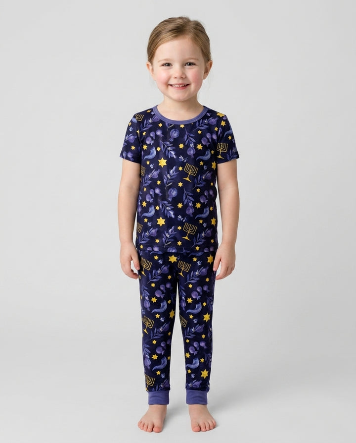Zweiteiliges, kurzärmliges Pyjama-Set mit Marienkäfern