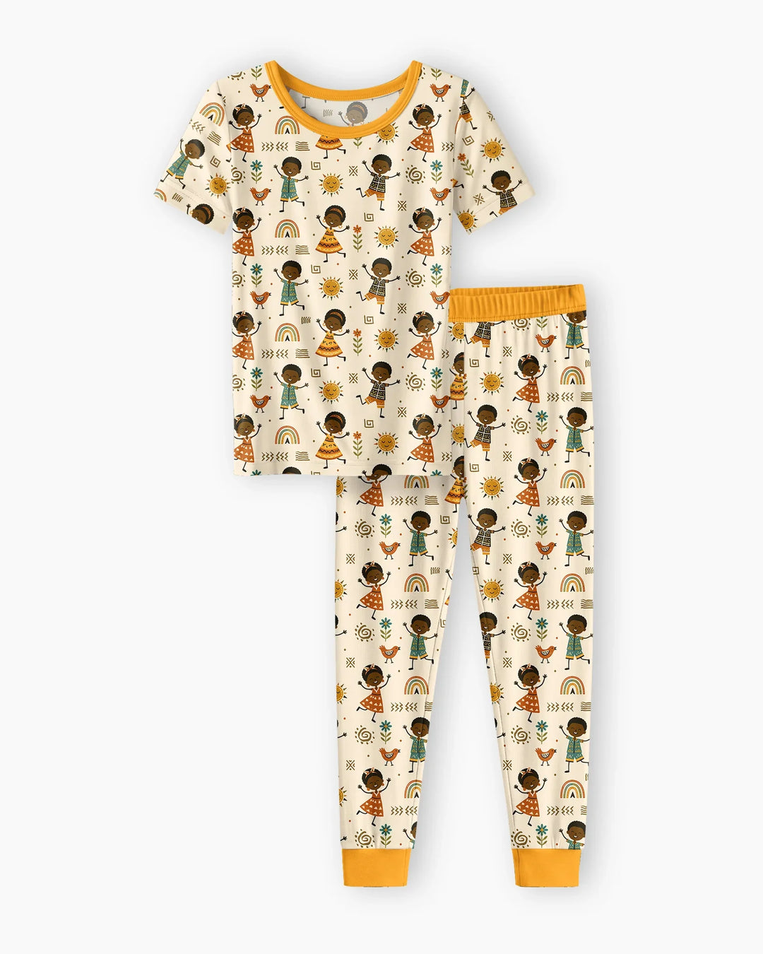 Zweiteiliges, kurzärmliges Pyjama-Set mit Marienkäfern