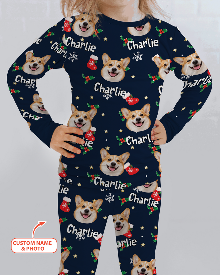 My Furry Christmas Bamboo Two Piece Long Sleeve Pajama Set