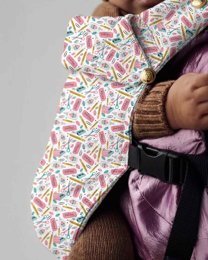 Pink Power School Supplies Baby Carrier