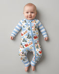 Whimsical Santa's Winter Village Bamboo Convertible Zippy