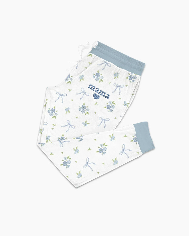 Mama und Ich Passender Bestickter Baby-Bambus-Damen-Pyjama-Set