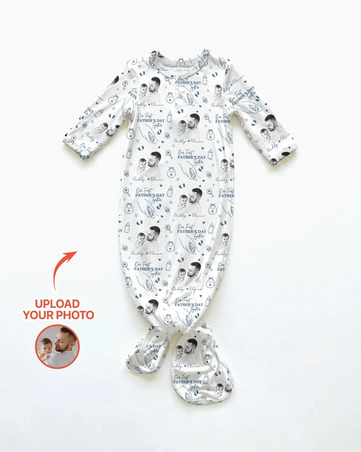 Kleid mit einfarbigem Knoten