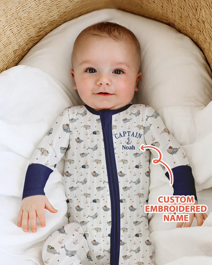 Gerippte Babykleidung mit individuellem Foto - Weich &amp; Skizzenhaft