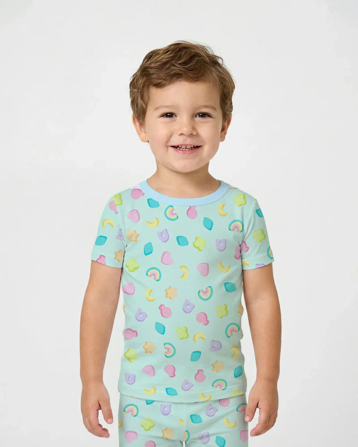 Zweiteiliges, kurzärmliges Pyjama-Set mit Marienkäfern