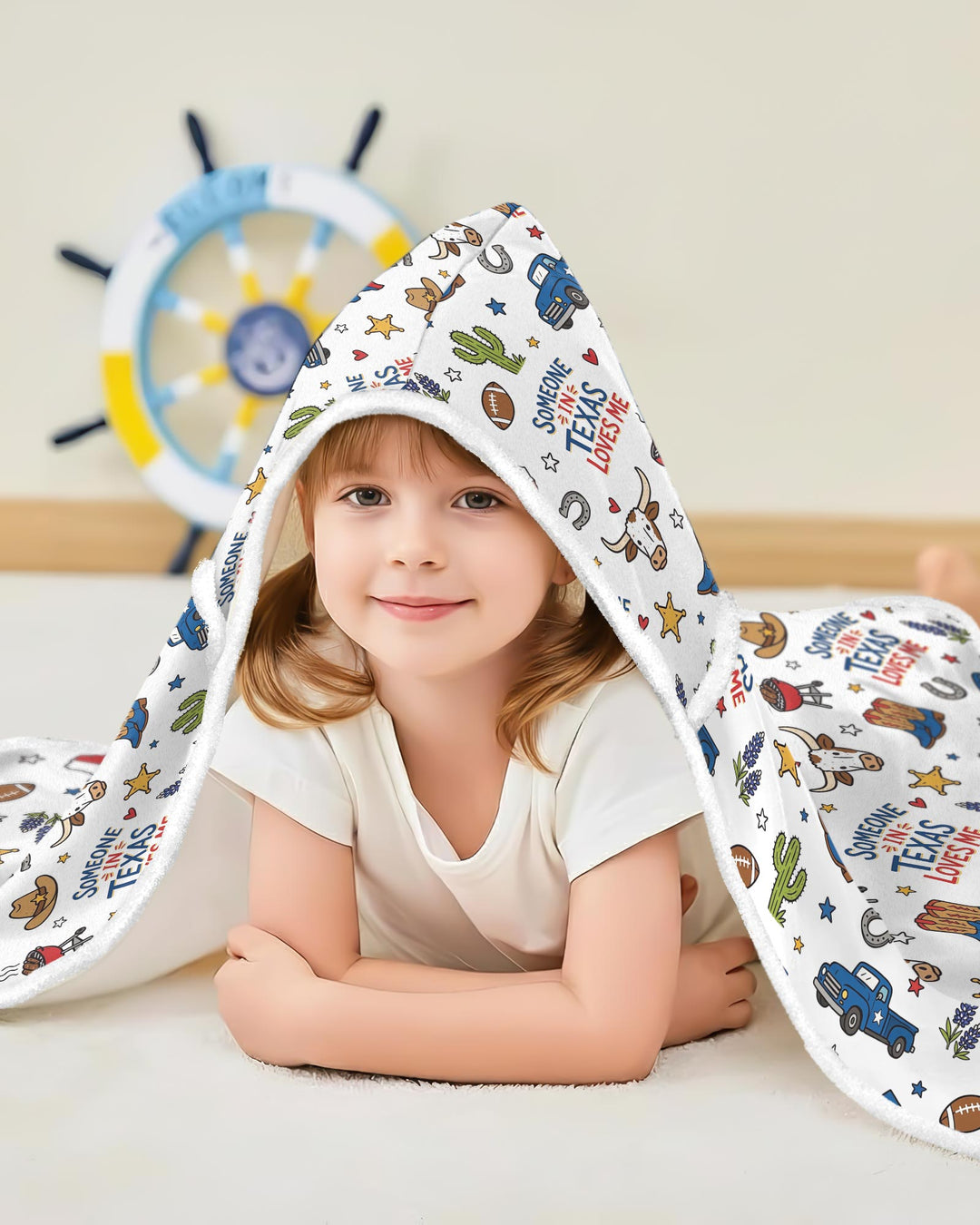 Someone in Texas Loves Me Bamboo Wearable Hooded Blanket