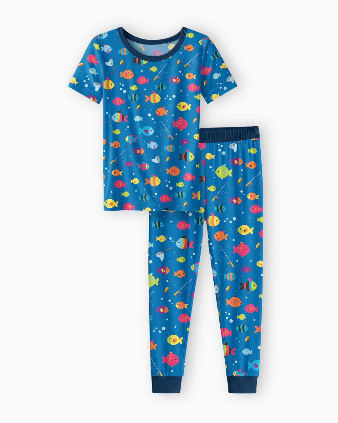 Little Fisher’s Adventure Bamboo Two Piece Short Sleeve Pajama Set