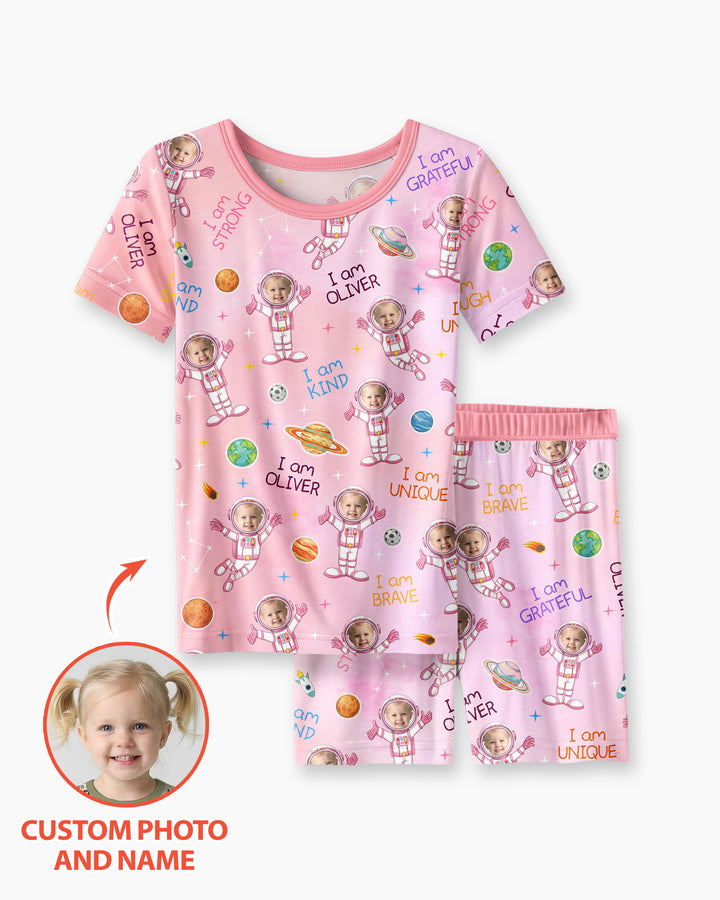 Zweiteiliges, kurzärmliges Pyjama-Set mit Marienkäfern