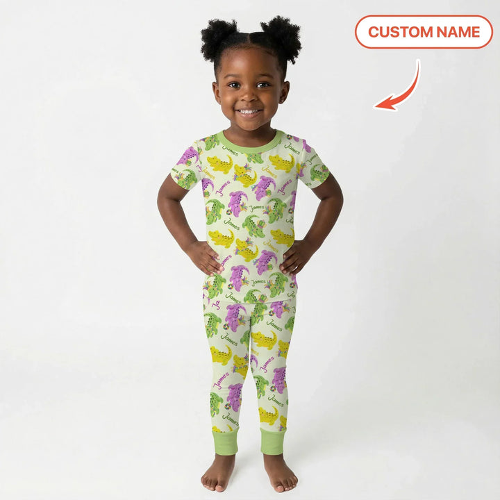 Zweiteiliges, kurzärmliges Pyjama-Set mit Marienkäfern