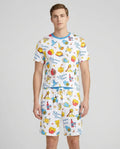 Shanah Tovah U'Metukah Bamboo Men Short Sleeve Short Pajama Set