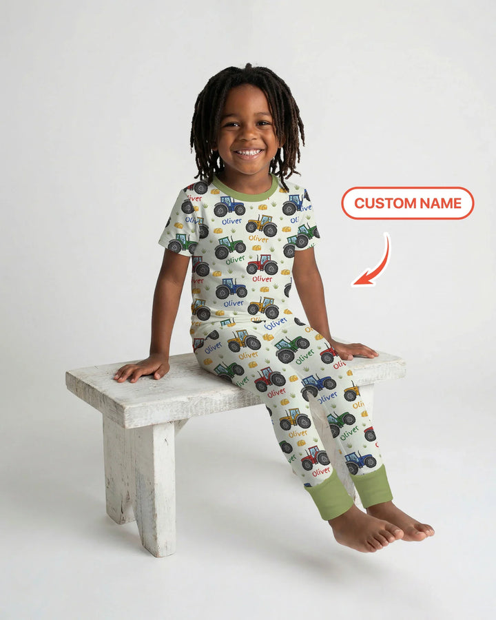 Zweiteiliges, kurzärmliges Pyjama-Set mit Marienkäfern