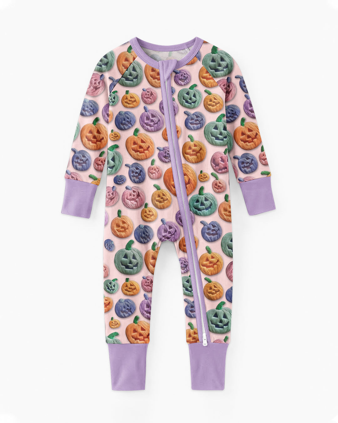Happy Halloween Pastel Jack O Lanterns Bamboo Convertible Zippy