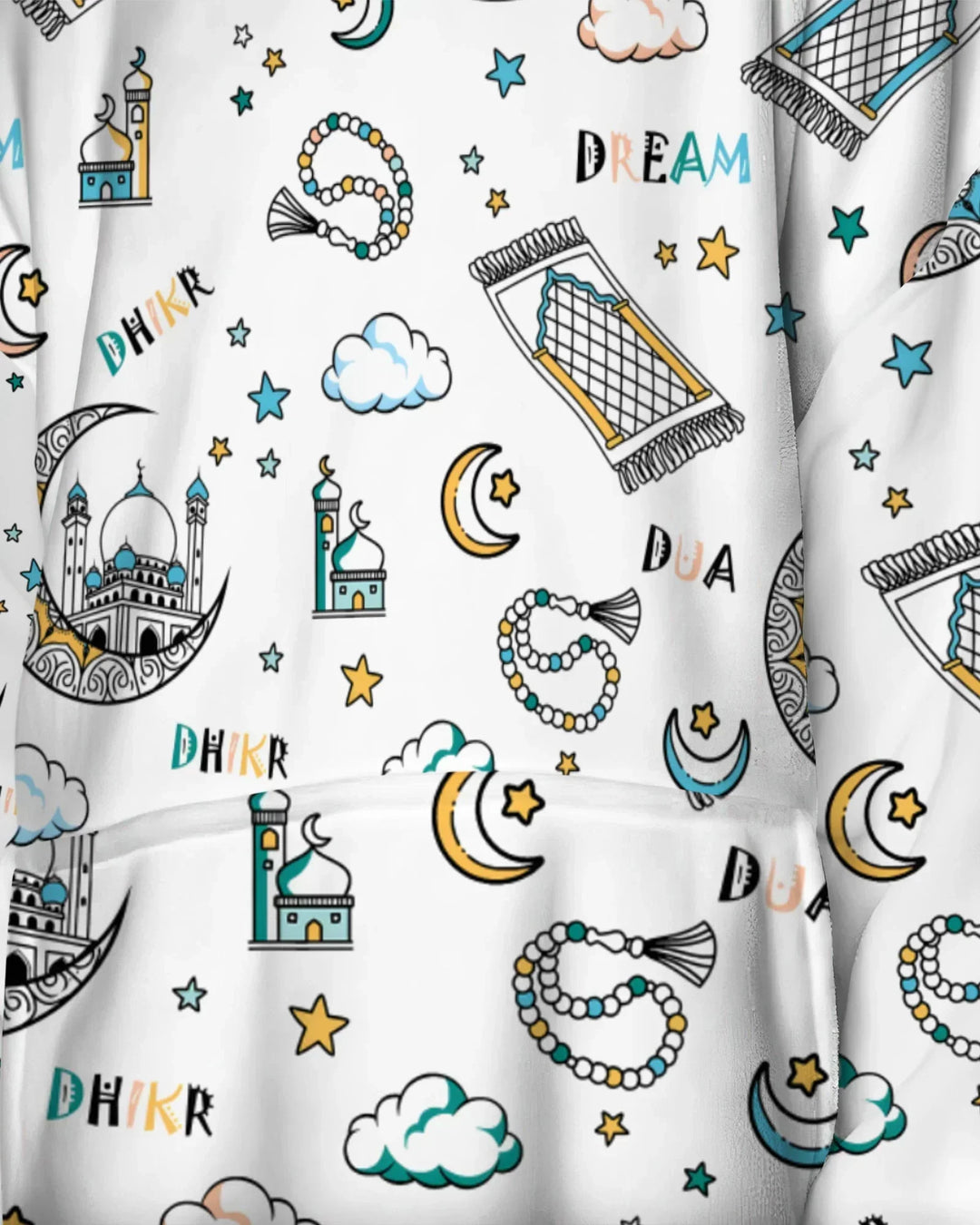Dua, Dhikr, Traum Passender Familien-Deckenhoodie aus Bambus