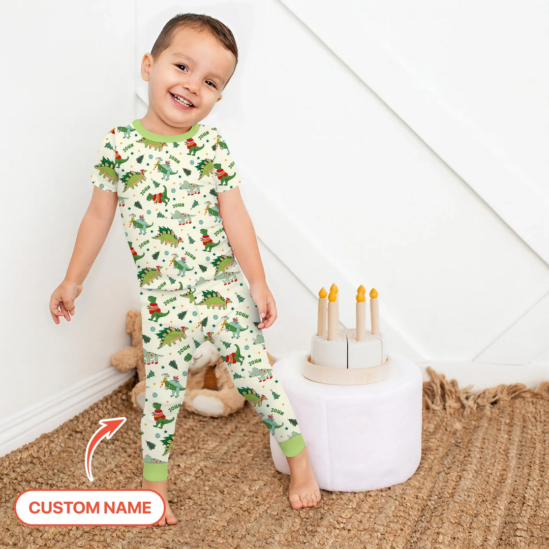 Zweiteiliges, kurzärmliges Pyjama-Set mit Marienkäfern