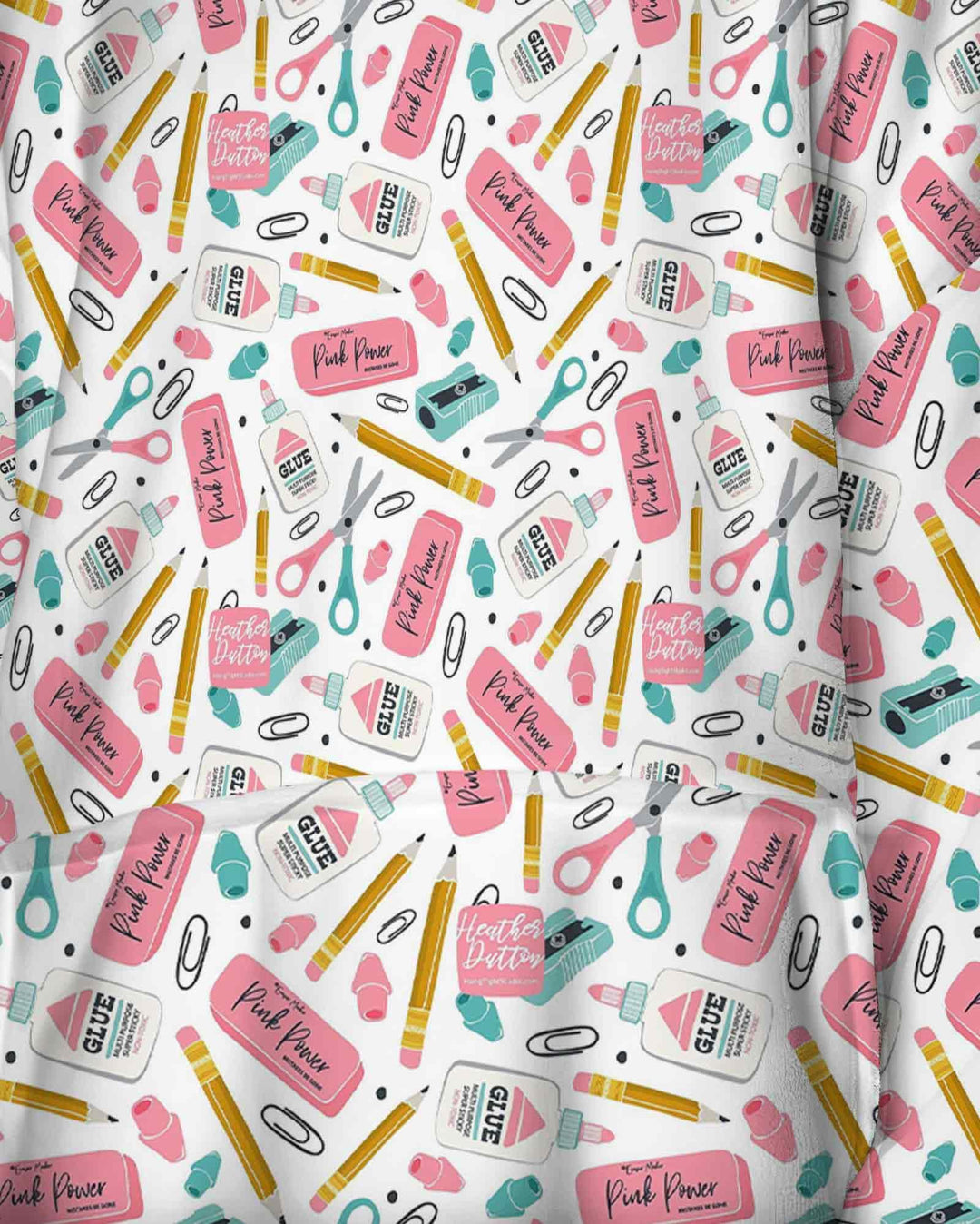 Pink Power School Supplies Bamboo Blanket Hoodie