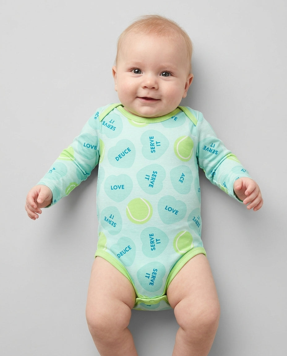 Gerippte Babykleidung mit individuellem Foto - Weich &amp; Skizzenhaft