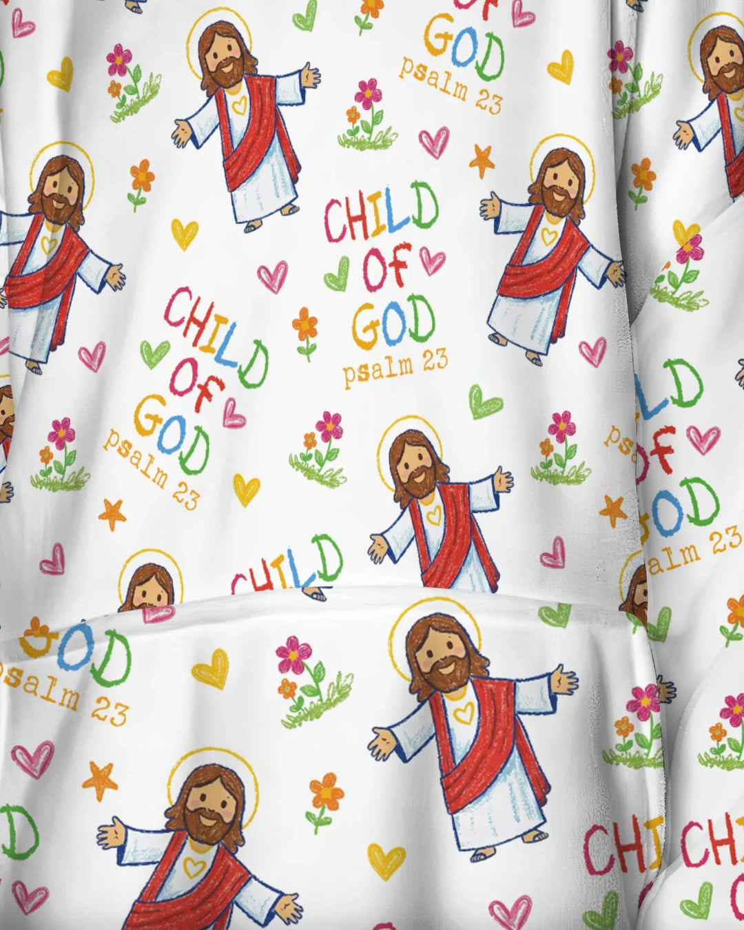 Jesus liebt mich Bambus-Decken-Hoodie