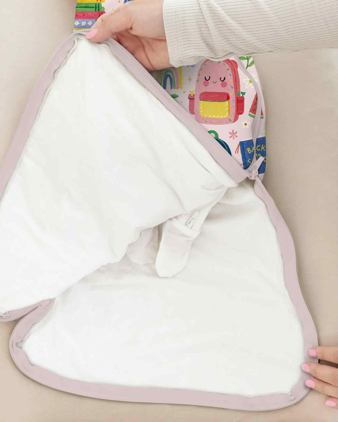 Sweet Rainbow School Adventure Bamboo Sleep Bag