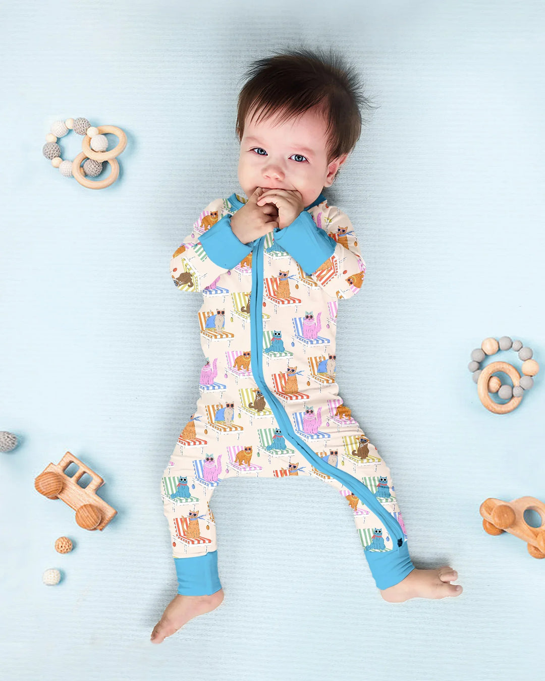 Gerippte Babykleidung mit individuellem Foto - Weich &amp; Skizzenhaft