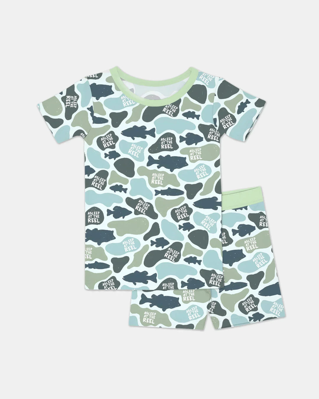 Template Zweiteiliges Pyjama-Set mit kurzen Ärmeln und Shorts