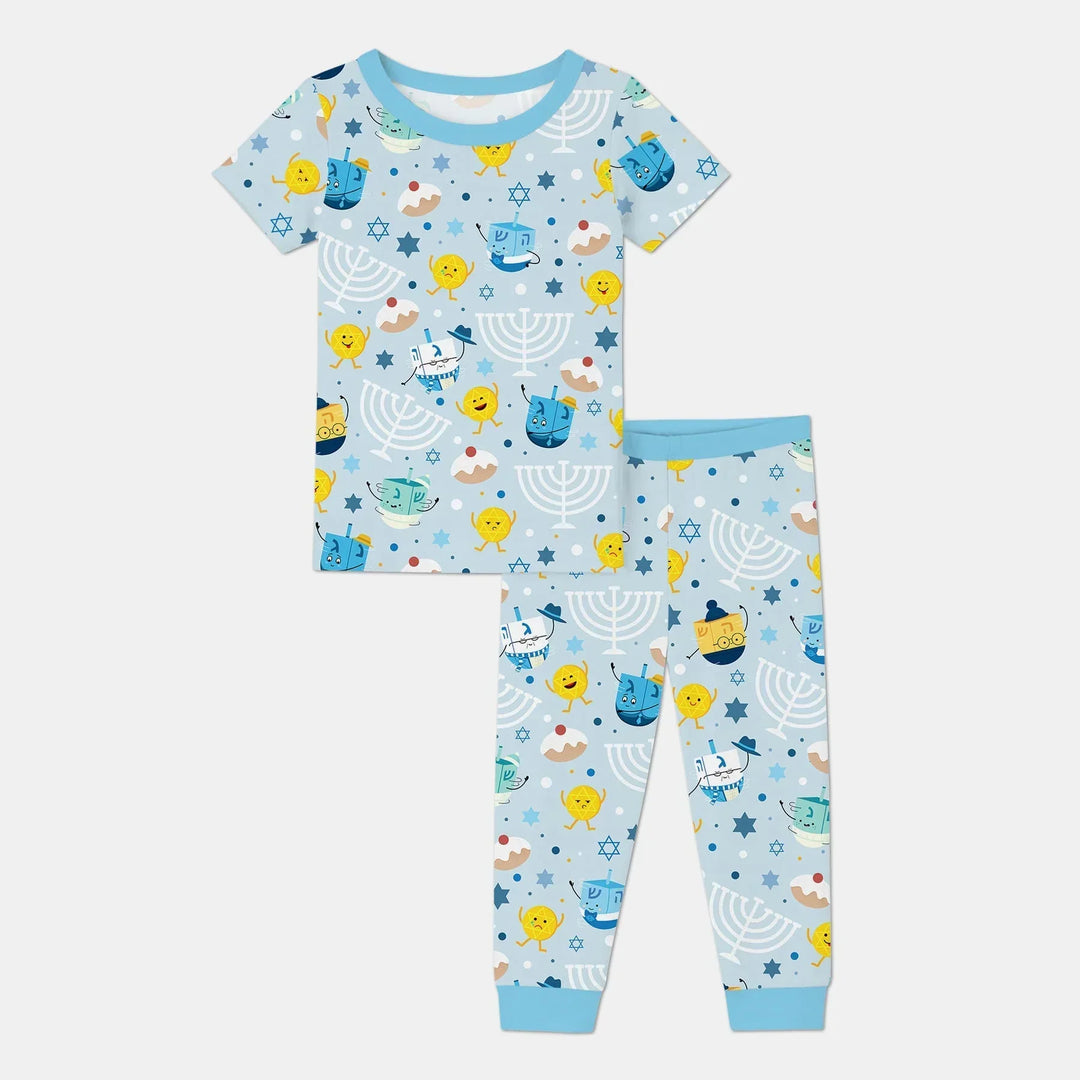Zweiteiliges, kurzärmliges Pyjama-Set mit Marienkäfern