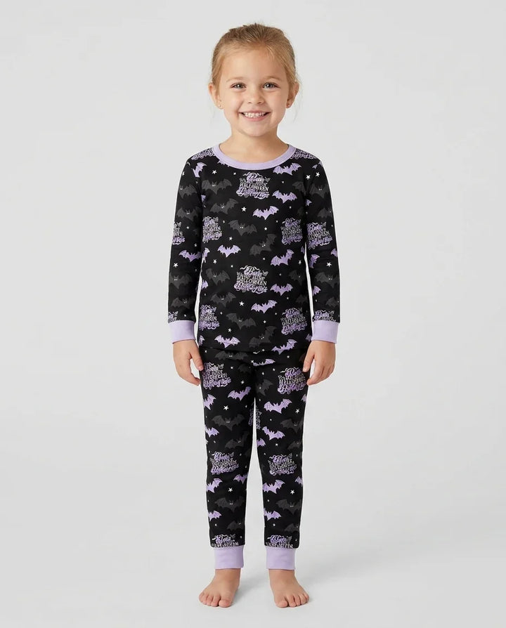 Halloween Butterflies Bamboo Two Piece Long Sleeve Pajama Set