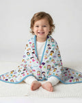 Tiny Friends Around the World Bamboo Blanket