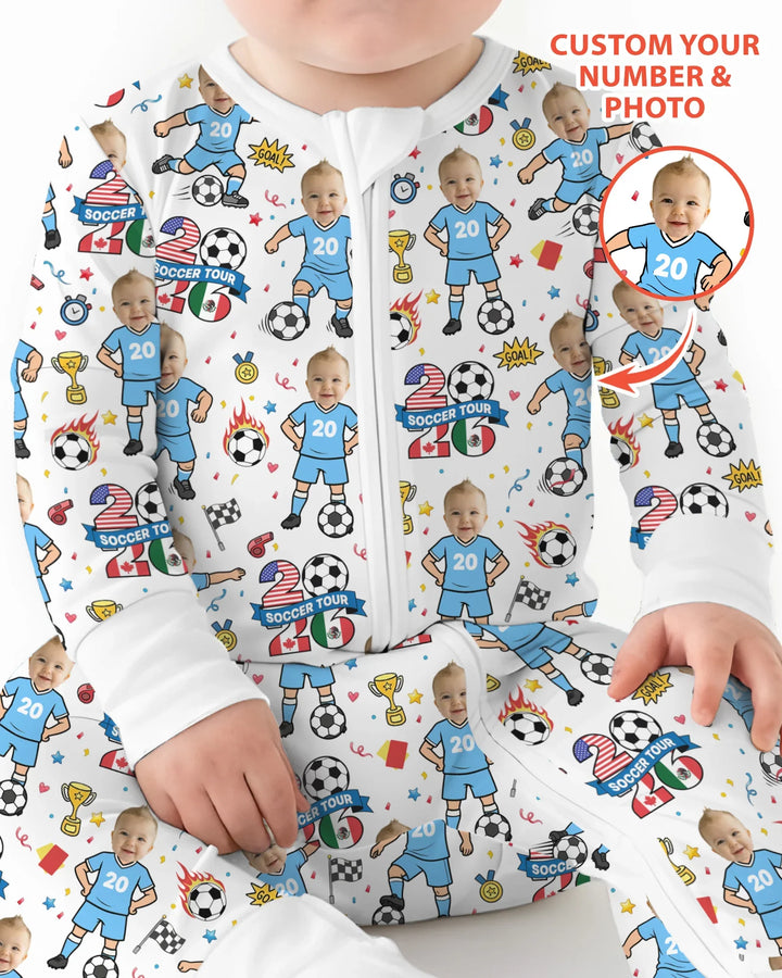 Gerippte Babykleidung mit individuellem Foto - Weich &amp; Skizzenhaft