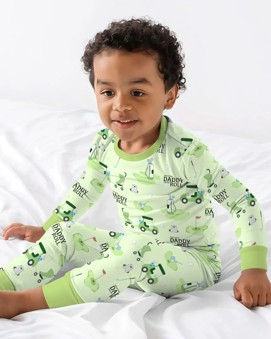 Daddy Golf Team Bamboo Two Piece Long Sleeve Pajama Set