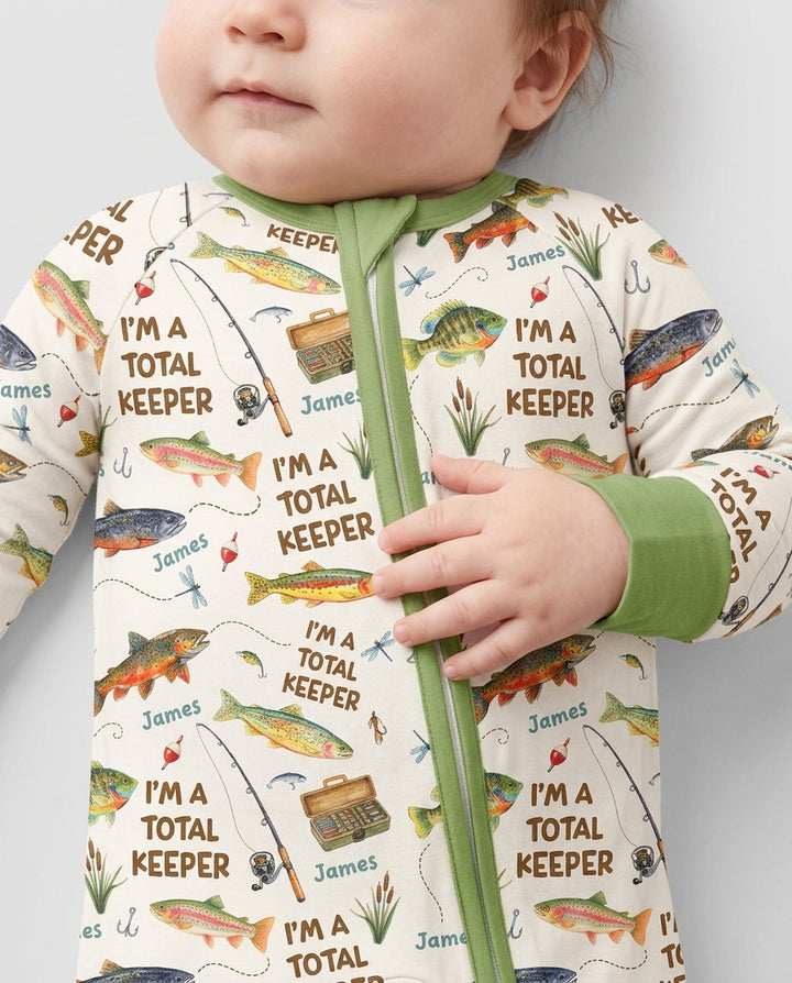 I Am A Total Keeper Custom Name Bamboo Convertible Zippy