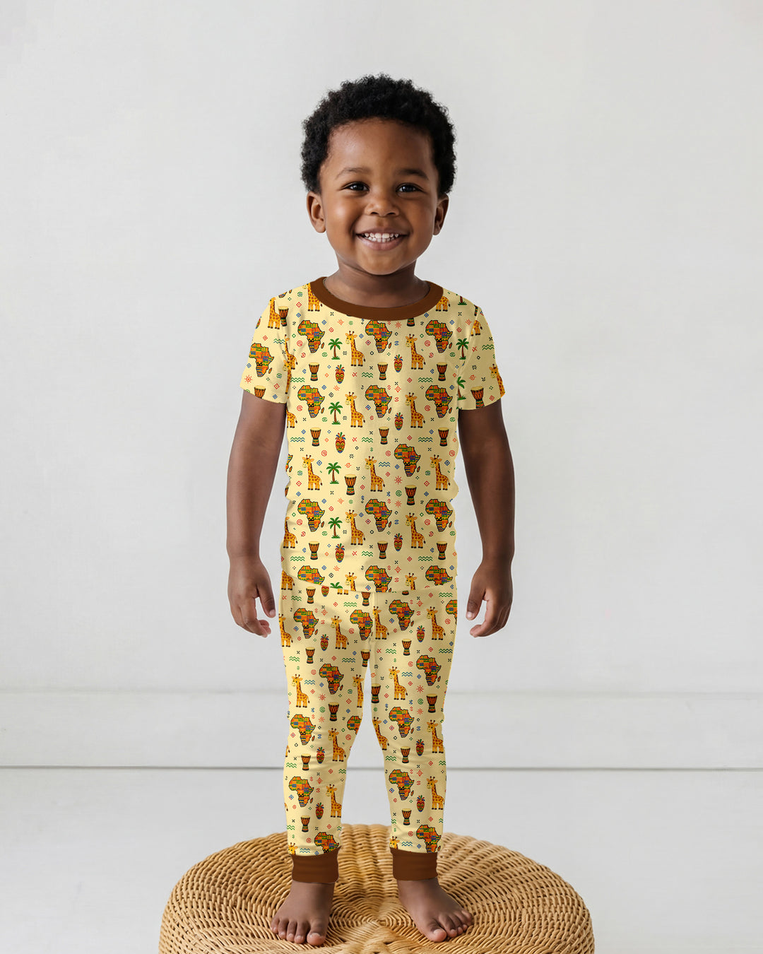 Zweiteiliges, kurzärmliges Pyjama-Set mit Marienkäfern