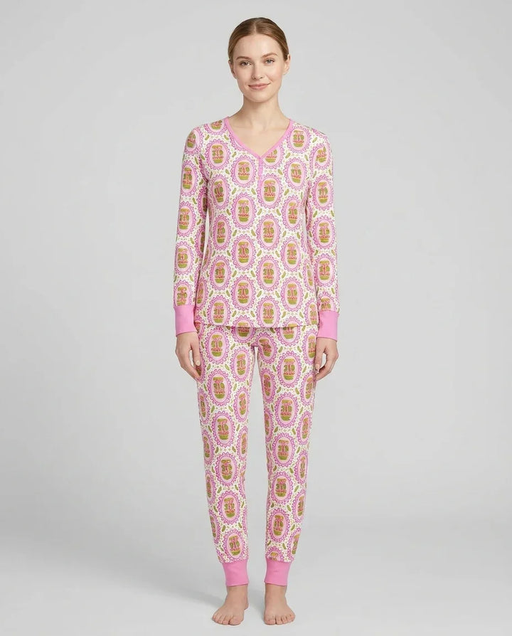 Vorlage Bambus Damen Pyjama Set