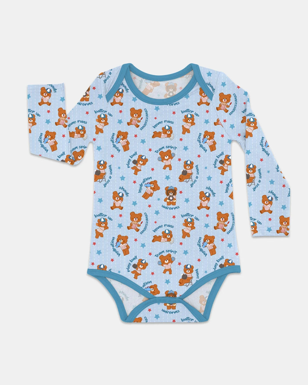 Born To Play Baseball Bamboo Bodysuit