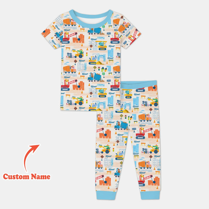 Zweiteiliges, kurzärmliges Pyjama-Set mit Marienkäfern