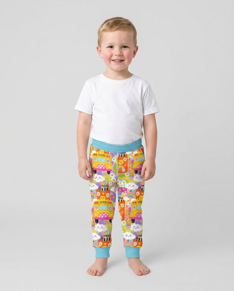 Retro Happy Classroom Bamboo Jogger