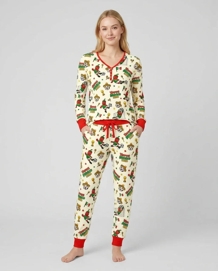 Vorlage Bambus Damen Pyjama Set