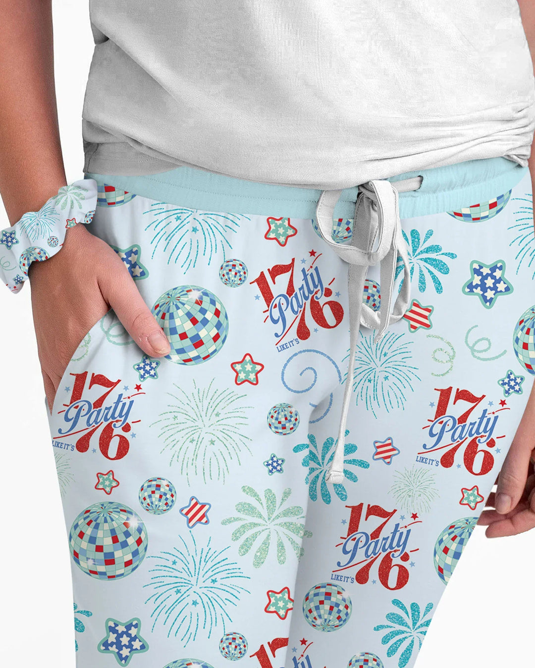 Land Of Free Family Passender Pyjama aus Bambus für Damen