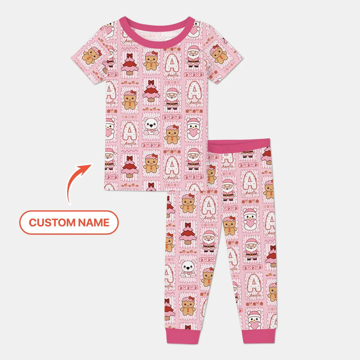 Zweiteiliges, kurzärmliges Pyjama-Set mit Marienkäfern