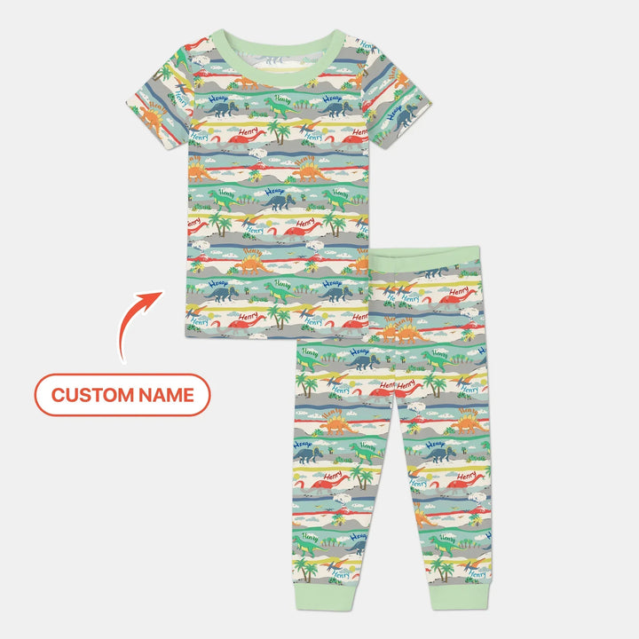 Zweiteiliges, kurzärmliges Pyjama-Set mit Marienkäfern