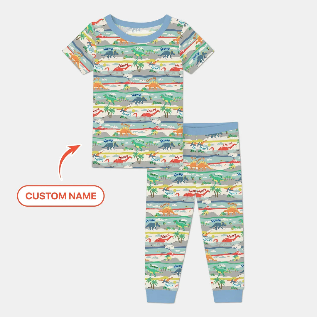 Zweiteiliges, kurzärmliges Pyjama-Set mit Marienkäfern