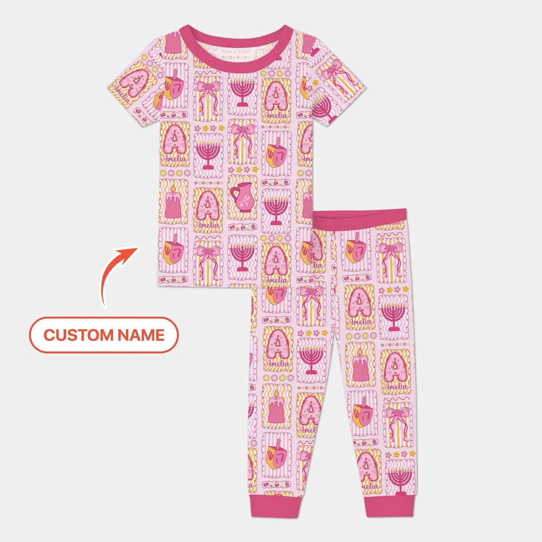 Zweiteiliges, kurzärmliges Pyjama-Set mit Marienkäfern