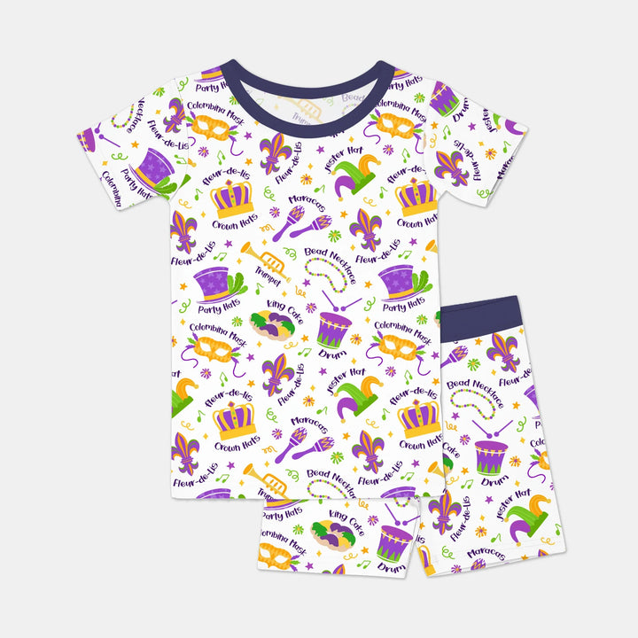 Template Zweiteiliges Pyjama-Set mit kurzen Ärmeln und Shorts